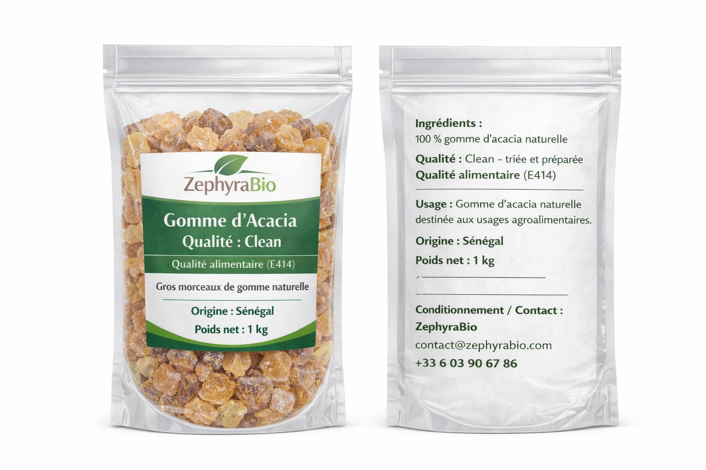Gomme arabique Clean – Qualité professionnelle – Origine Sénégal